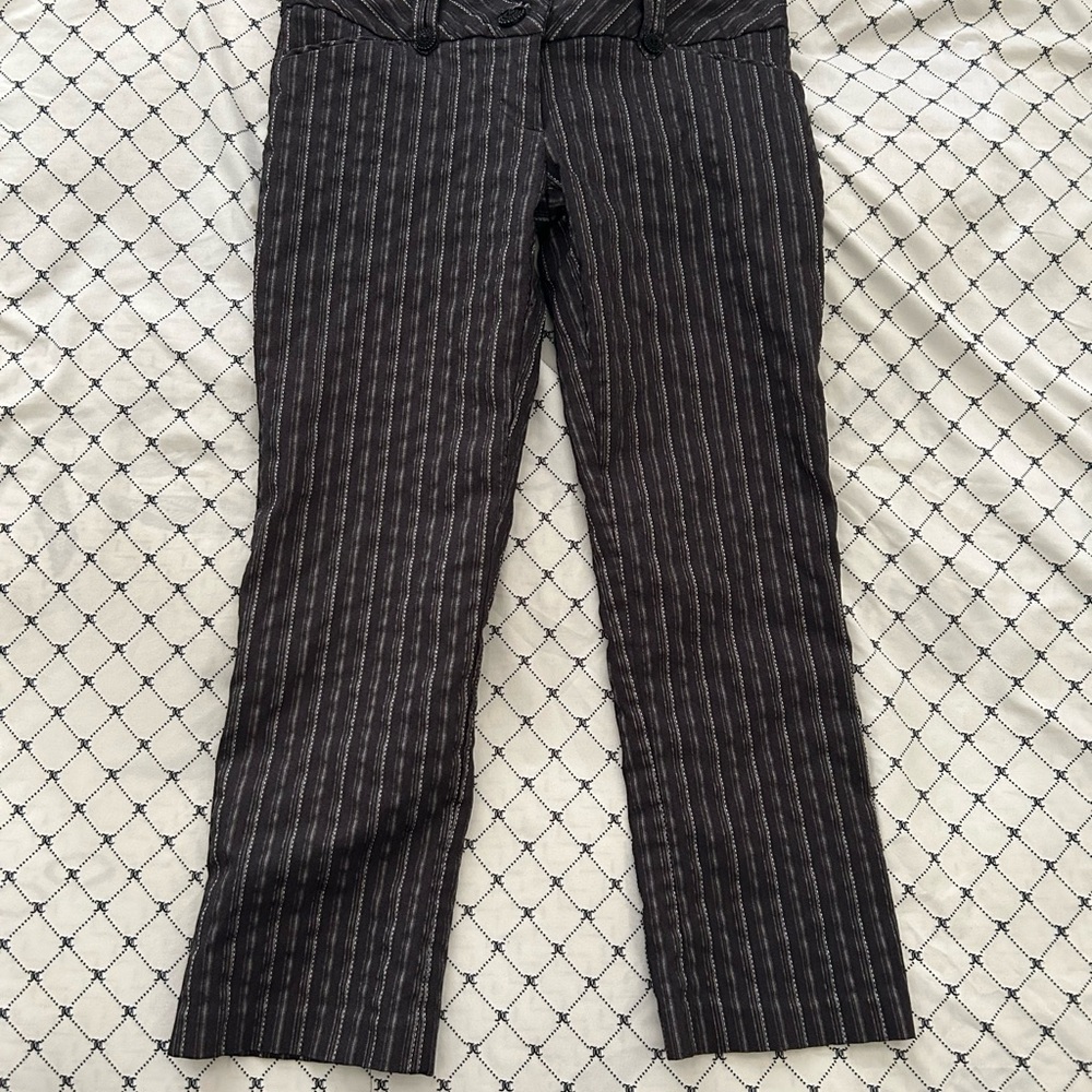 Stooshy Black and White Striped Pants